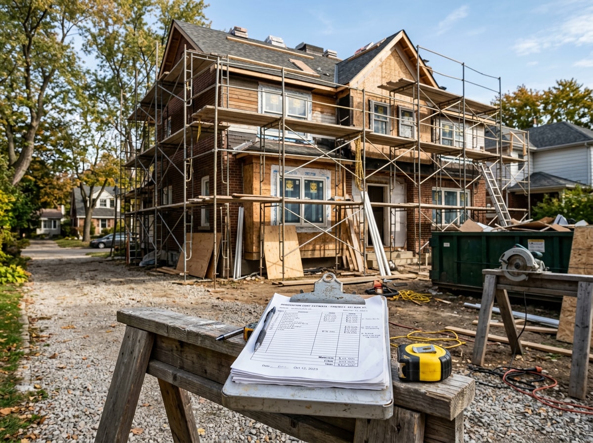 local Homewood, AL cost range graphic showing general contractor fee percentages