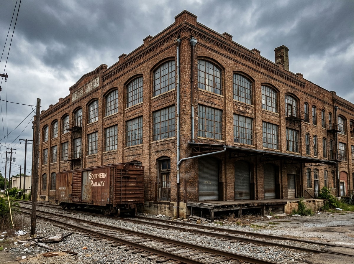 Historic industrial-era warehouse building in Birmingham, Alabama